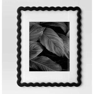 Room Essentials (2-PACK) 11x14" Black Photo Frame With 8x10" Matting Scalloped E